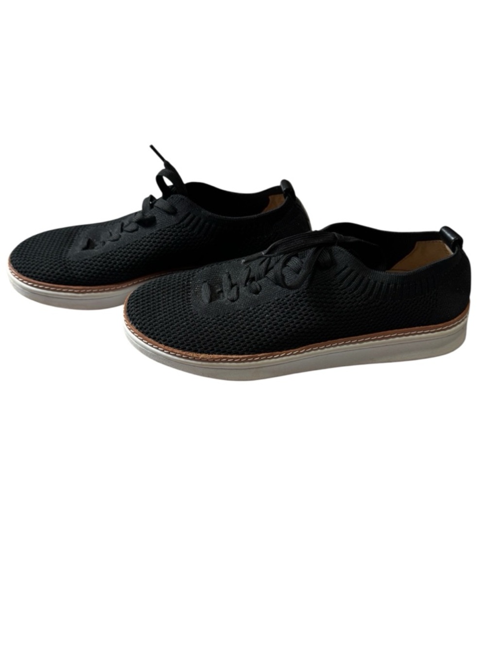 Talbots Brittany Black Knit Comfort Sneakers Women's Size 7.5